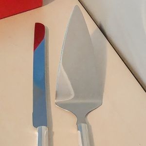 Kate Spade silver cake cutting set - NWT